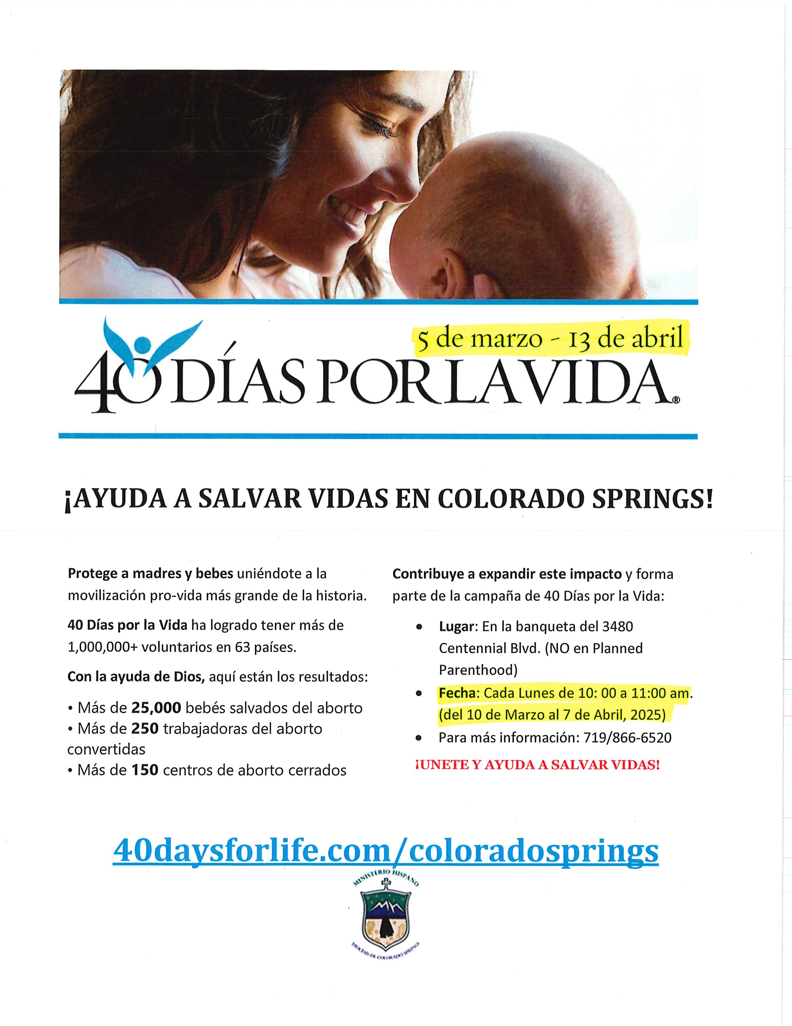 40 Dias Por Lavida - Pro Life Group in Spanish